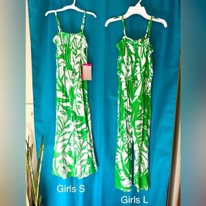 Girls Lilly Pulitzer matching rompers